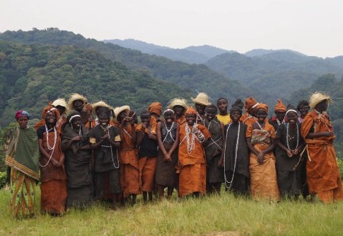 A Batwa family in Ruhija