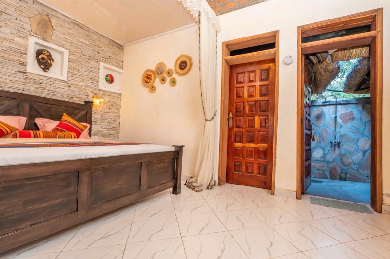 The beautiful bath tab at Arra fishing lodge